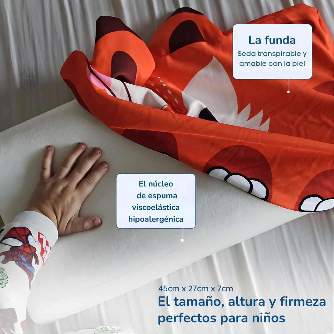 Almohada Infantil Calmly – Sueño tranquilo para tu hijo, descanso sin preocupaciones para ti
