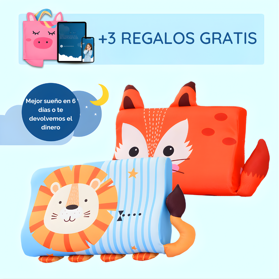 Almohada Infantil Calmly – Sueño tranquilo para tu hijo, descanso sin preocupaciones para ti
